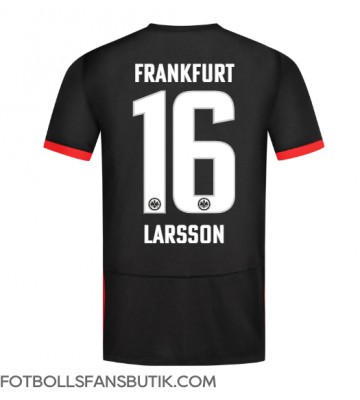 Eintracht Frankfurt Hugo Larsson #16 Replika Bortatröja 2024-25 Kortärmad